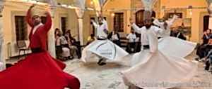 Whirling Dervish Performance Show Ceremony in Sultanahmet Taksim Istanbul Turkey
